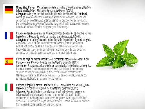 Miniatura 6 de Dr Wakde 's menta en polvo100G (3.5oz) I puro, Raw & secado polvo I Nada añadido, nada quitar I zacate ayurvédica I cantidad descuentos I envío el