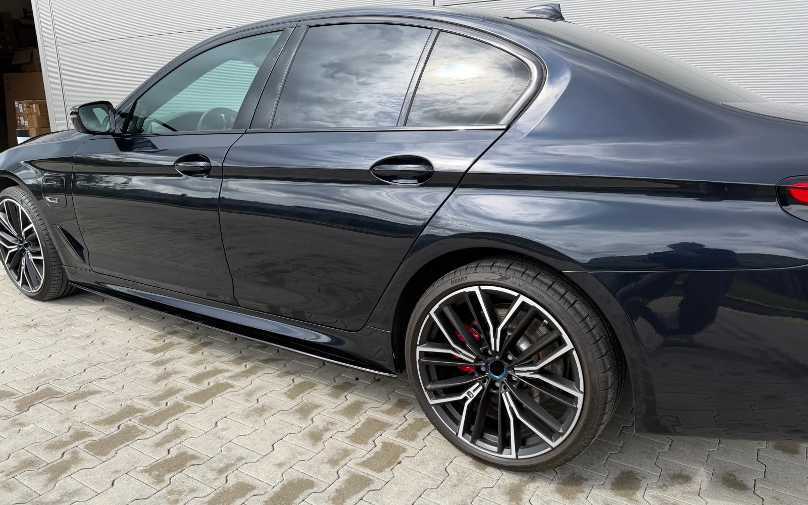 MpTuned Schwarz glänzende Seitenschweller für 5er G30 G31 20017-2024 518i 520i 530i 535i 540i 518d 520d 530d 535d Tuning