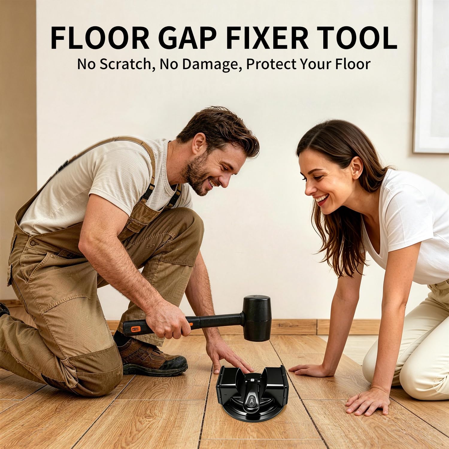 Floor Gap Fixer Tool,Heavy Duty Floor Gap Fixer Tool with Enhanced Suction Cup,Flooring Gap Repair Tool for Laminate, Vinyl, Wood & Tile Flooring,Laminate Plank Gap Repair Tool - 5