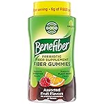 Benefiber Prebiotic Fiber Supplement Gummies for Digestive Health, Assorted Fruit Flavor - 81 Count