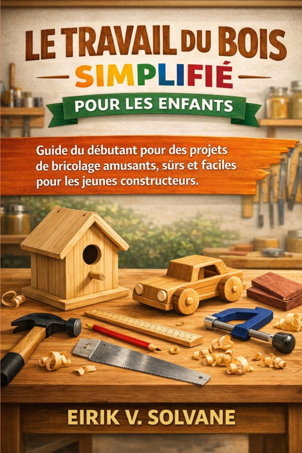 LE TRAVAIL DU BOIS SIMPLIFIÉ POUR LES ENFANTS: Guide du débutant pour des projets de bricolage amusants, sûrs et faciles pour les jeunes constructeurs.