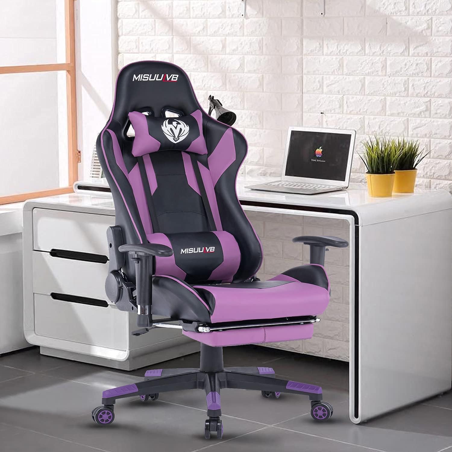 Buy Purple Gaming Chair With Footrest High Back Computer Chair Buy Purple Gaming Chair With Footrest High Back Computer Chair