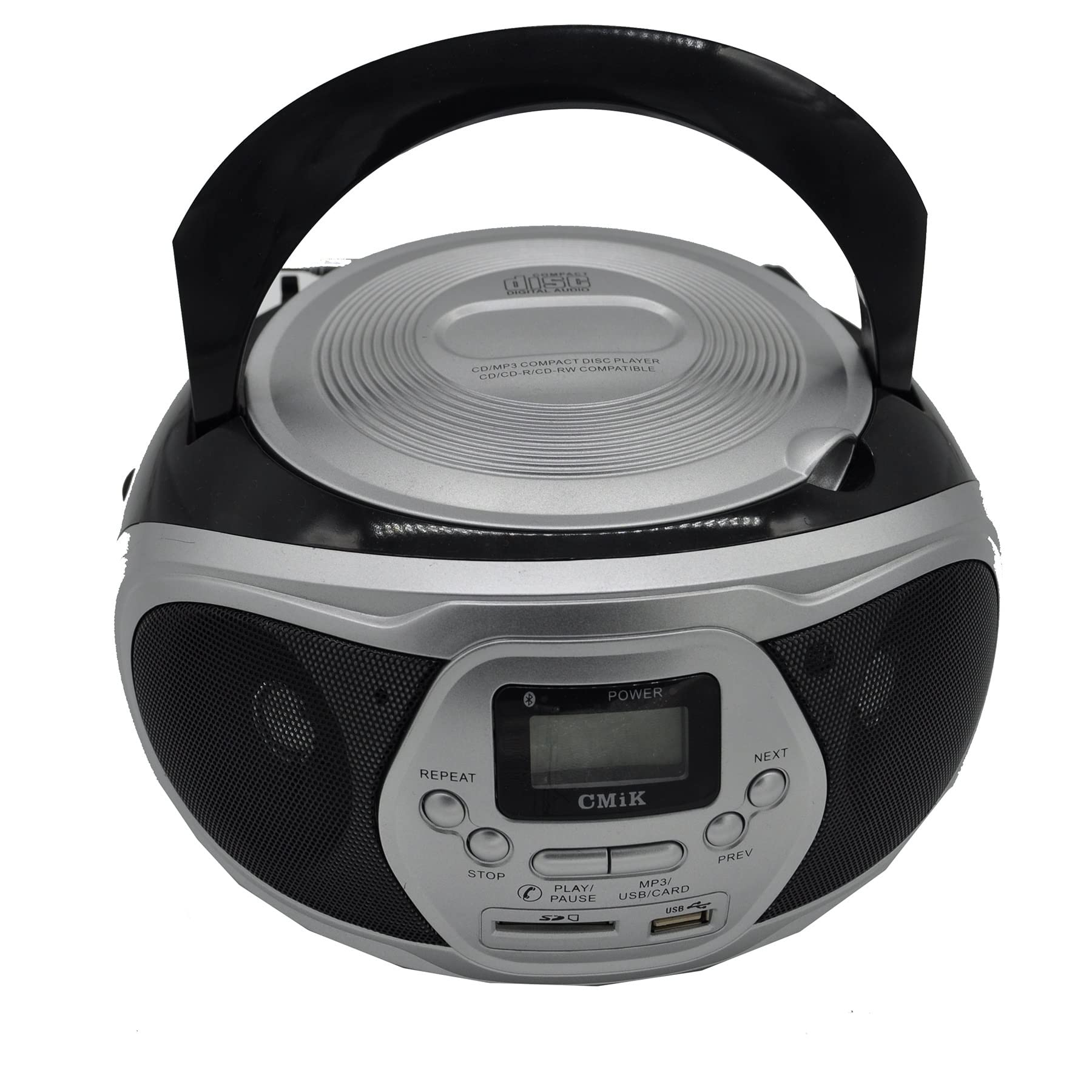 Boombox Stereo Portatile. CD Giocatore AM/FM. Radio con USB/SD, MP3 Giocatore, LCD. Visualizzazione, Controllo remoto CD Repeater Bluetooth Speaker.