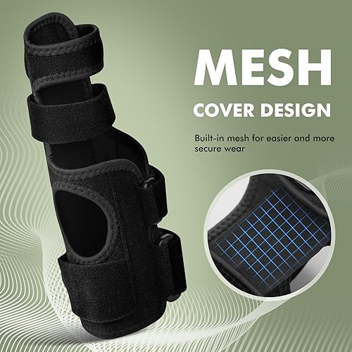 Miniatura 5 de Férula de dedo gatillo, soporte de 2 dedos para índice, medio, anillo, dedo meñique, tratamiento para fracturas de mano, artritis (LXL, derecho)