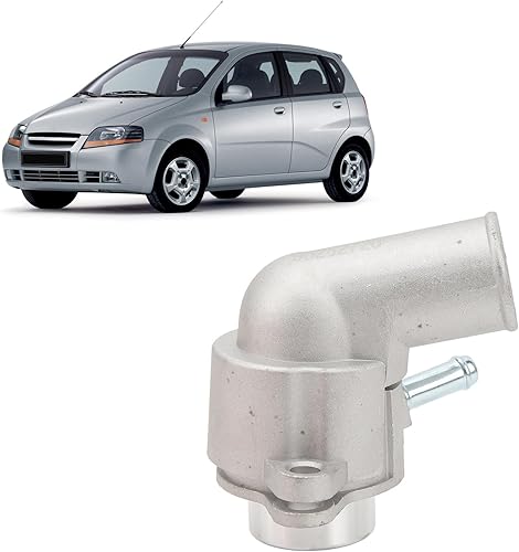 Miniatura 4 de Engine Coolant Thermostat Housing, Thermostat Housing TG278 Aluminum Alloy Engine Coolant Water Outlet Housing Replacement for Chevy Aveo