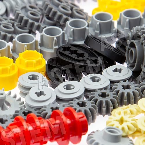 Miniatura 5 de 699pcs Technic-Parts-Gears Axle-Pin-Connector Compatible con Kit de motor diferencial de engranajes helicoidales de leva técnico engranajes