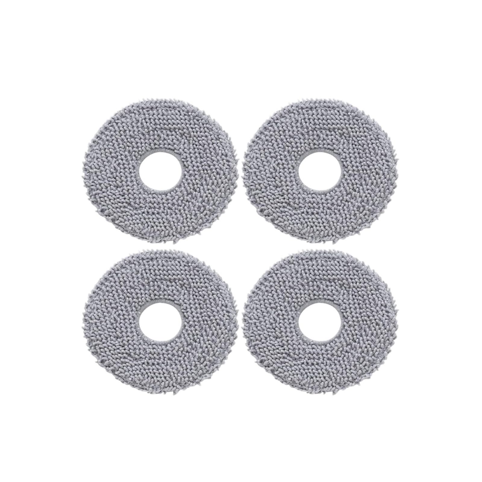 HIZON Vacuum Cleaner Mop Cloth Holder Spare Parts Mop Tray，Compatible For Roborock， Q Revo Mop Mount Accessory(4 pcs Mop Cloth)