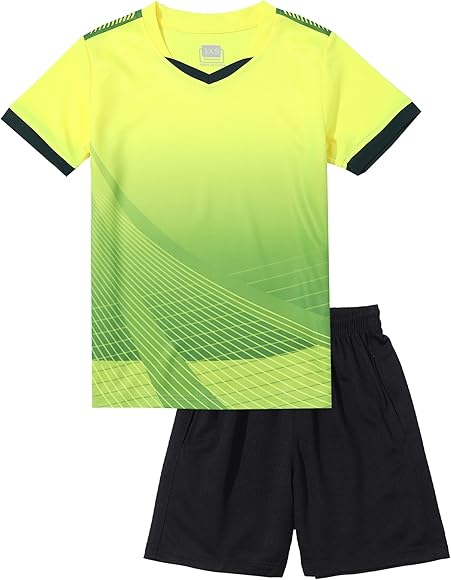 Amazon | [LUCKYLUAN] キッズ サッカーウェア サッカージャージ2点 
