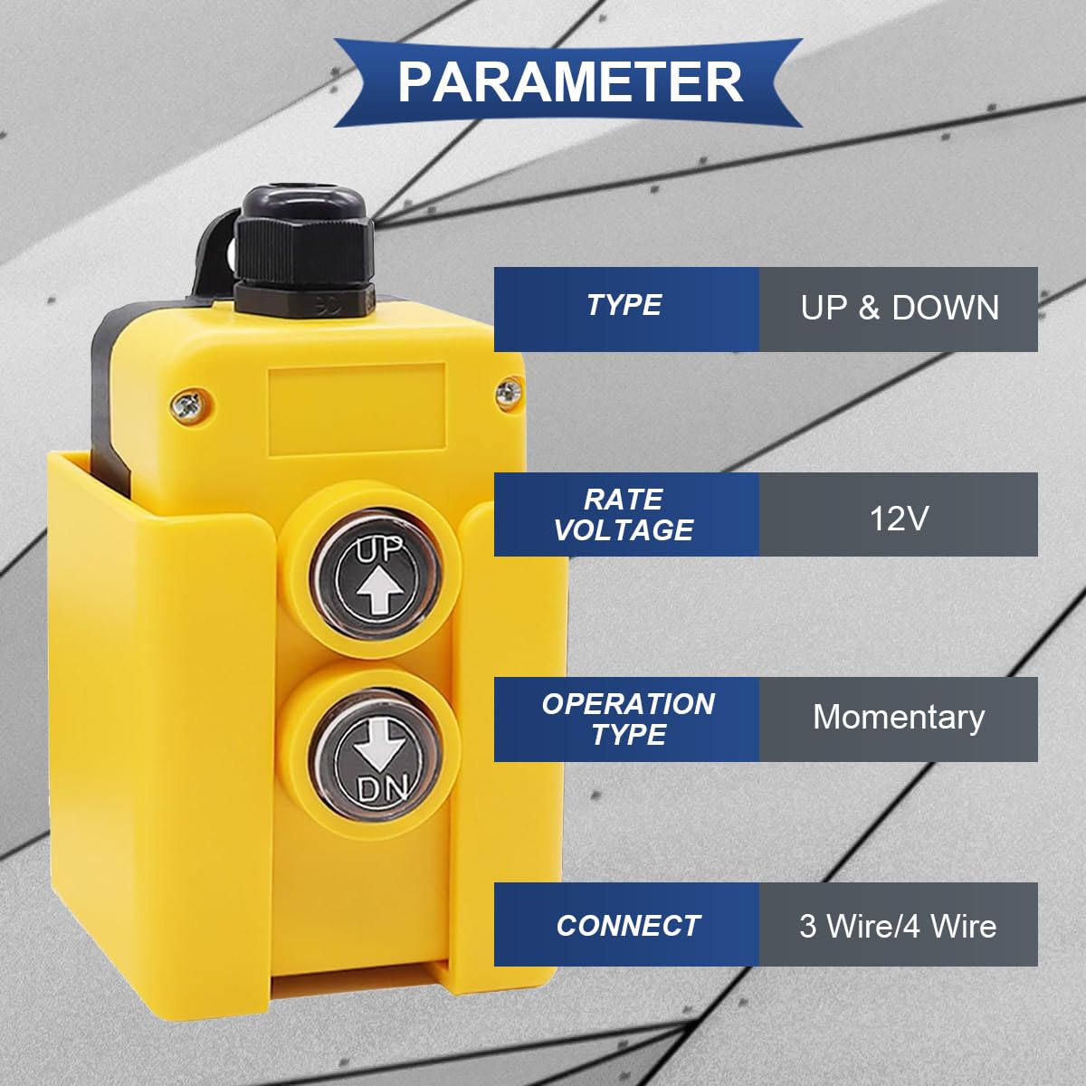 Trailer Hoist Remote 12V DC Dump Trailer Remote Control Switch - Up ...