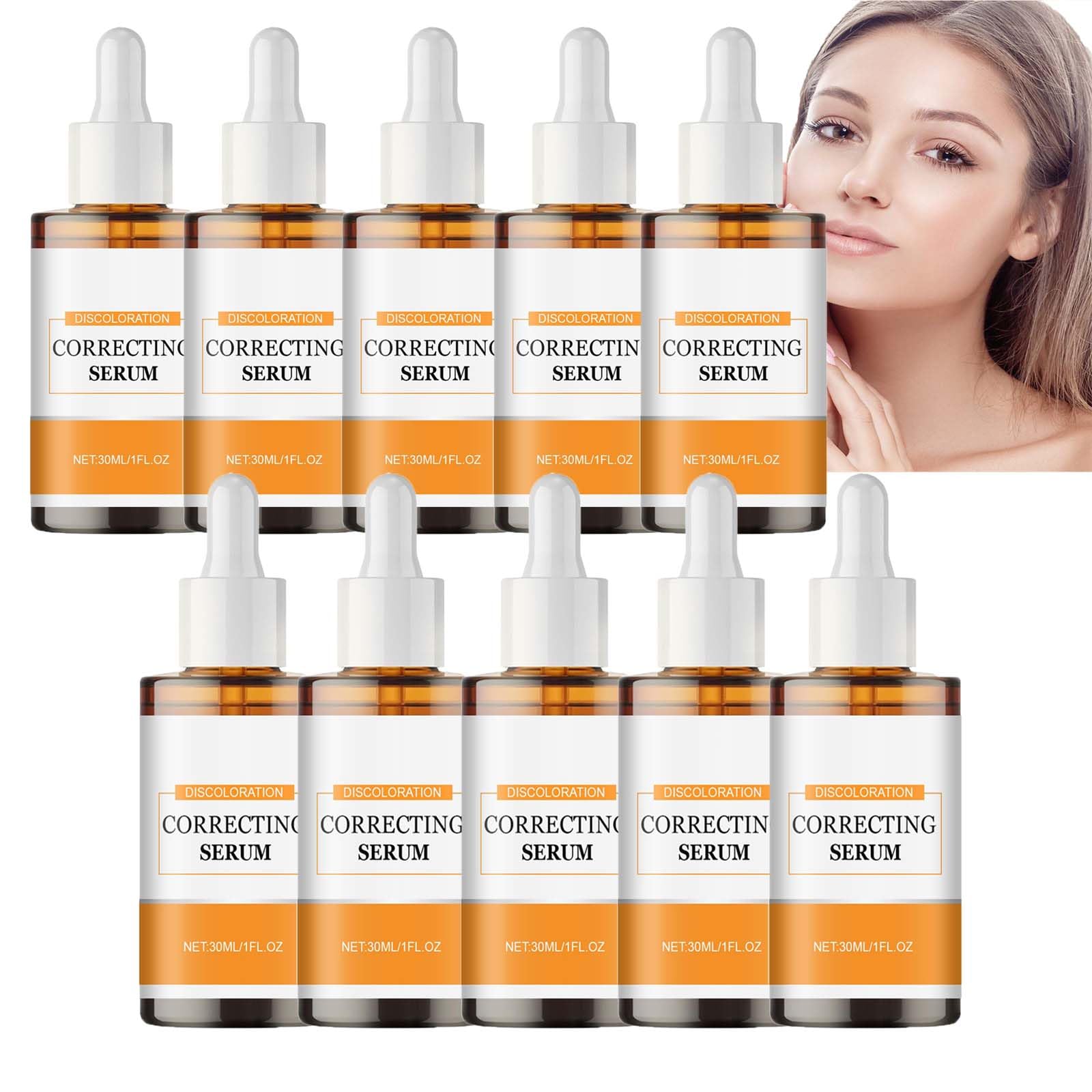 Suero para corregir la decoloración, suero de niacinamida, crema hidratante para el rostro de las mujeres, sueros hidratantes, tono de piel desigual, daños solares, manchas de la edad, tijeras para el