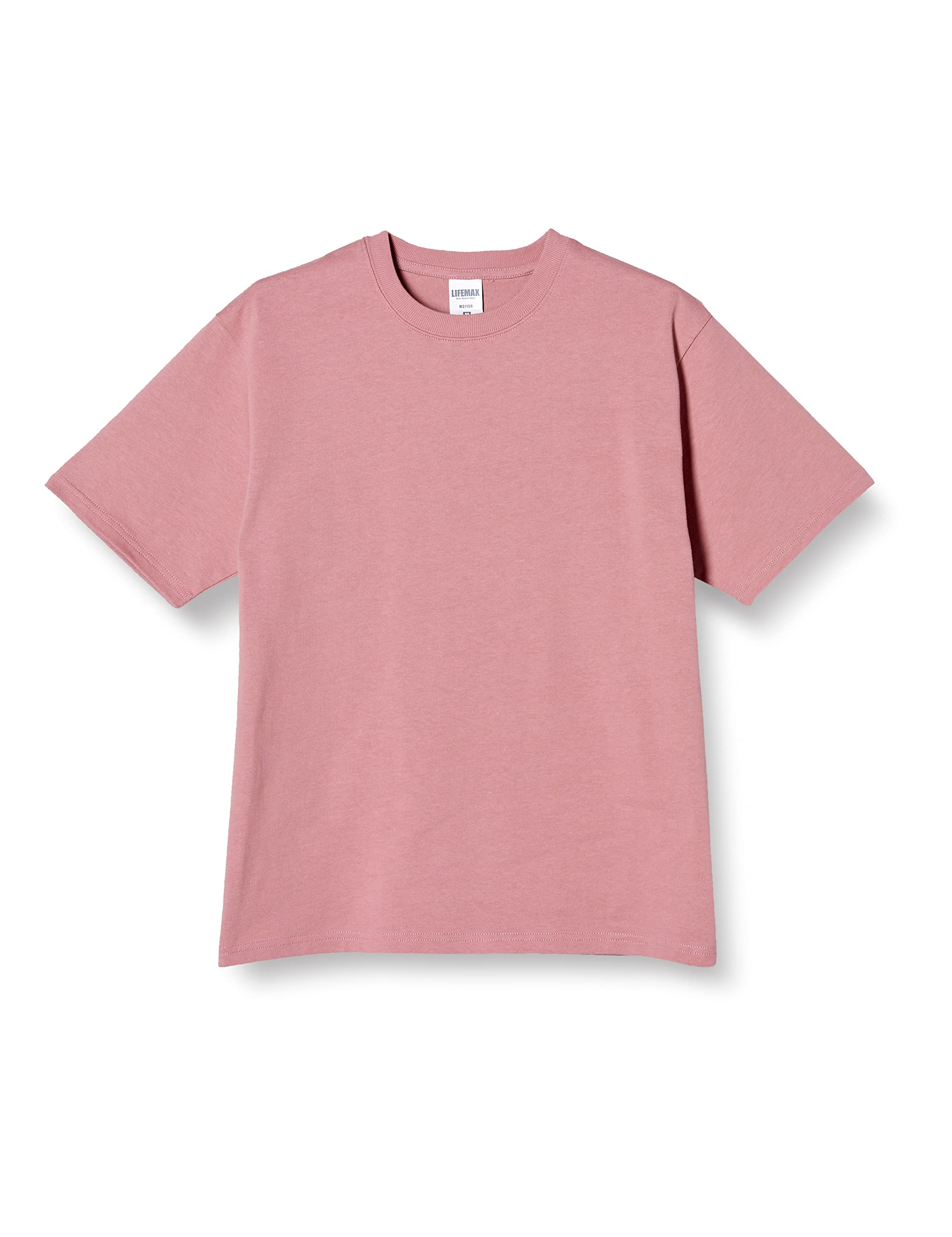 LIFEMAX (ライフマックス) Ultra Thick T-Shirt 10.2 oz Super Heavy Weight T-Shirt MS1156 Unisex Adult 3 XL smoky pink