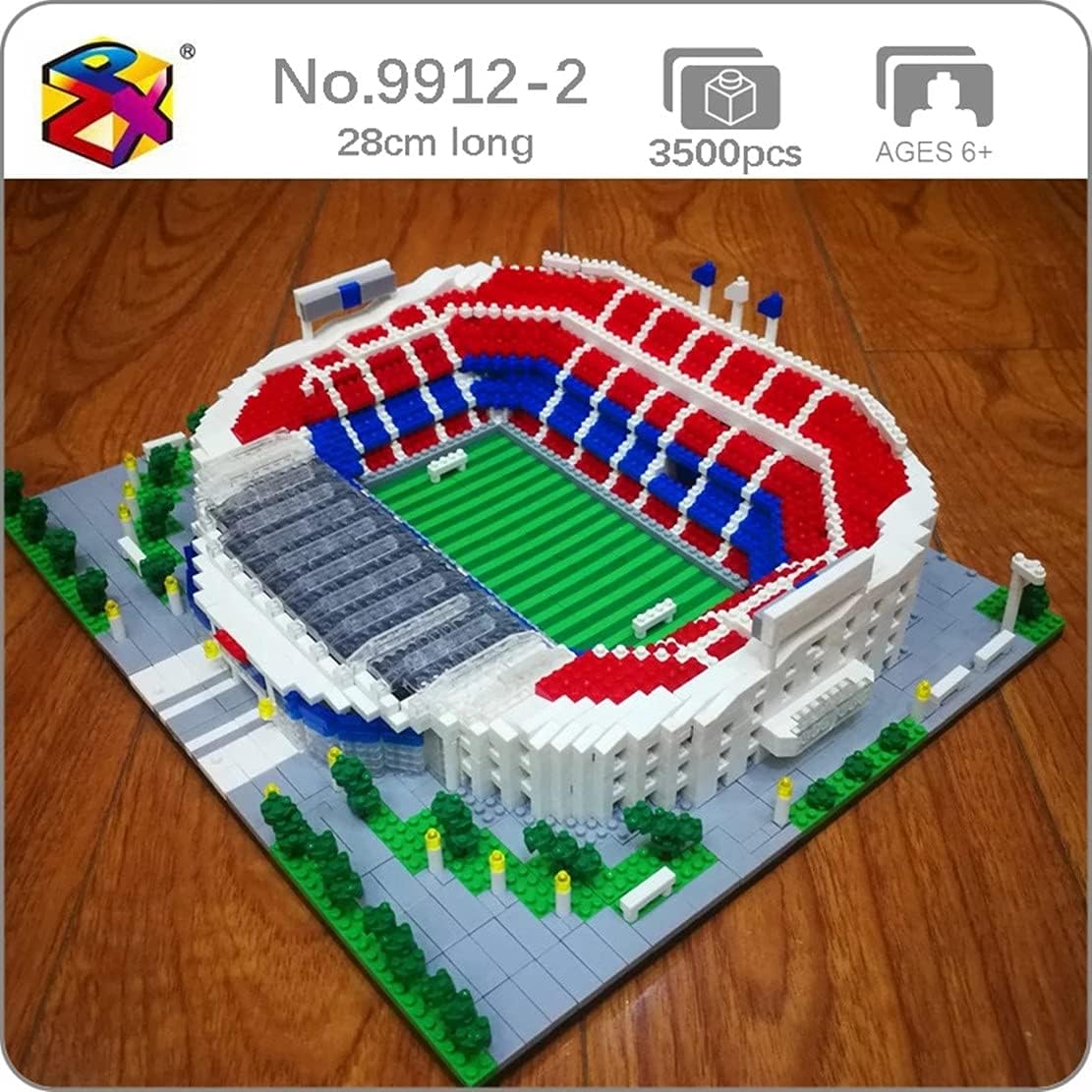 3500Pcs Camp NOU Blocks Bricks Barcelona FC Football Blocks Building Set Football Toys (Without Original Box)