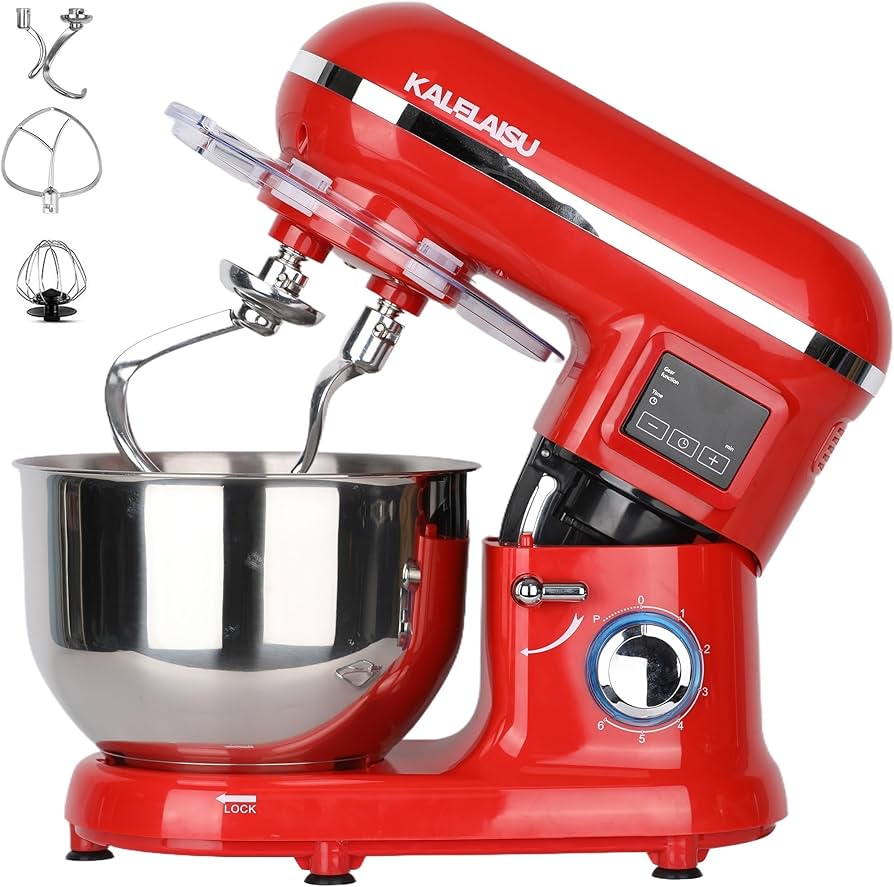 Amazon | KALELAISU スタンドミキサー 5.5L大容量 99分タイマー機能 Amazon | KALELAISU スタンドミキサー 5.5L大容量 99分タイマー機能