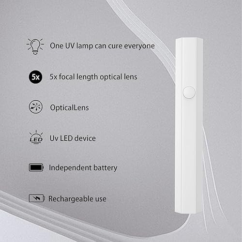 Miniatura 9 de Memovan Lámpara LED de mano para uñas de gel, luz UV para uñas, pequeña luz de secado de uñas, mini lámpara LED UV, secador de uñas portátil USB