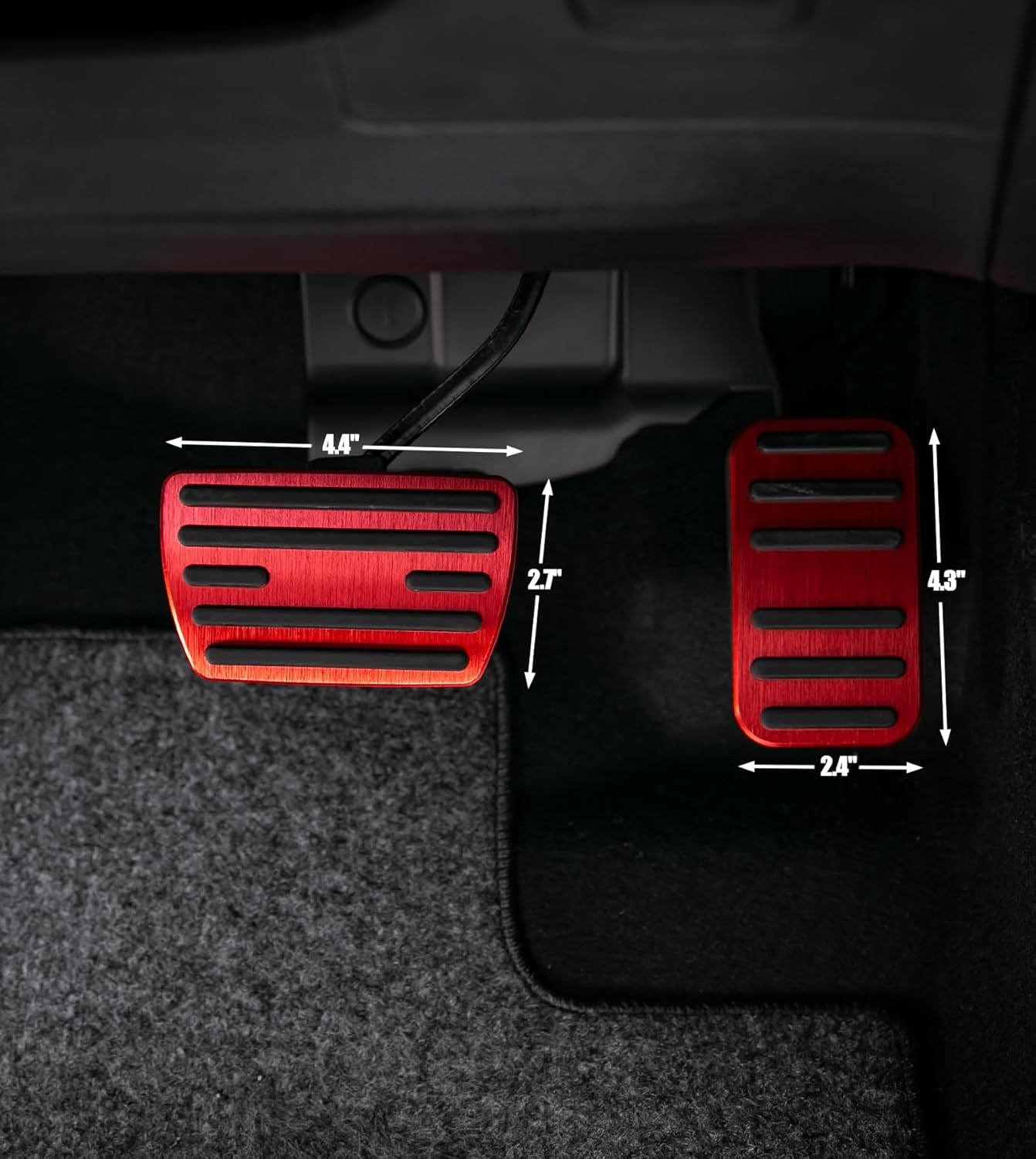 CKE Compatible with Honda Civic CRV Odyssey Pilot Passport Ridgeline Insight Accessories Sporty Car Pedals Foot Pedal Covers Brake and Accelerator Pedal Pads -Red