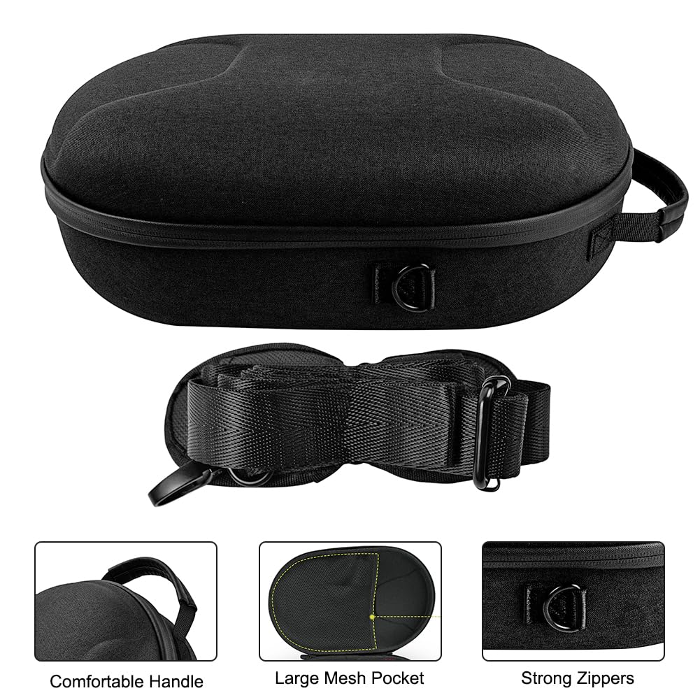 Mate for Quest 3 Tasche,Harte Case for Oculus Quest 3 Zubehör, Eva Reisetasche for Quest 3 Stoßfest Wasserdicht VR Tragetasche mit Verstellbarem Trageriemen und Einer Netztasche (C)