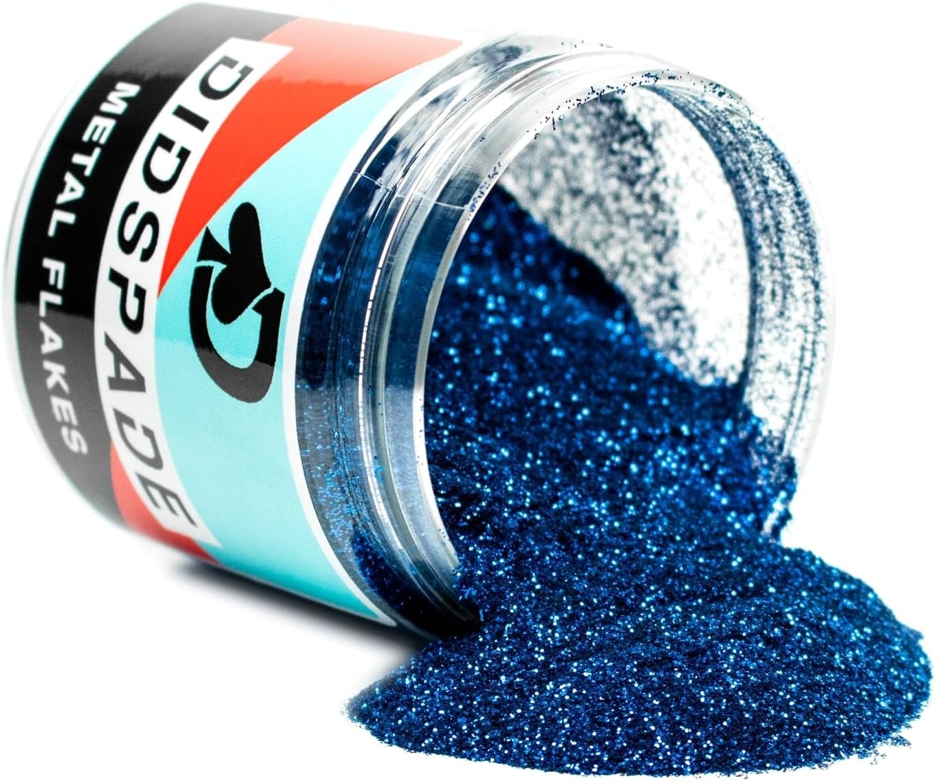 2oz Royal Flush 0.008" Small Blue Metal Flake Solvent Resisitant Glitter | Paint Metal Flake | Flake for Automotive Spray and Spray Painting | Glitter for Epoxy Resin