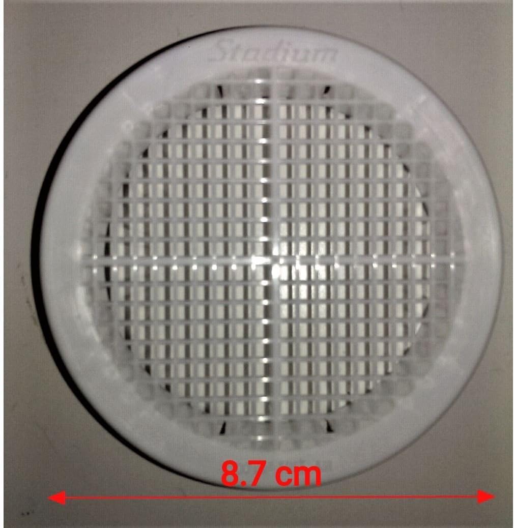 BM406W White 3" Round Soffit Vent