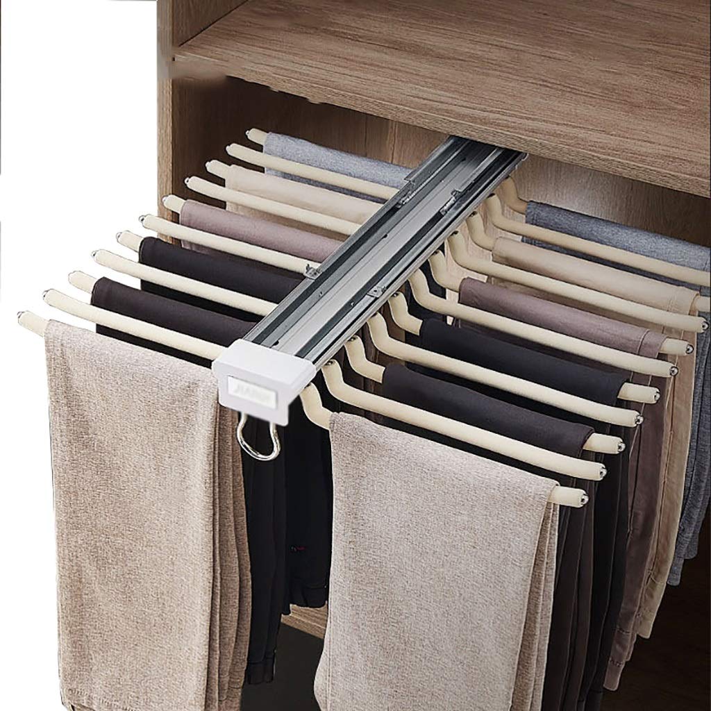 Porte-pantalons pour garde-robe coulissant et porte-cravates pour un dressing bien rangé