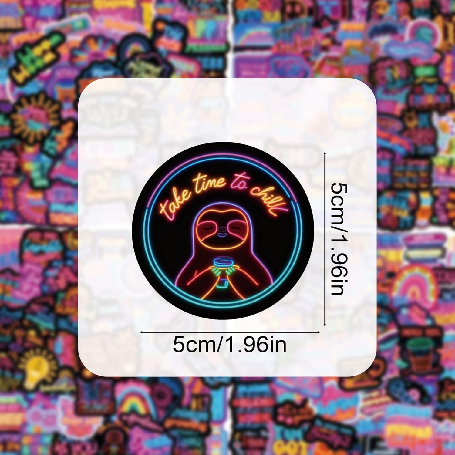 200Pcs Neon Inspirational Stickers, Waterproof Motivational Vinyl Stickers for Water Bottles, Laptops, Journals, Positive Quotes Stickerfor Teens, Students, Teachers, Planners - Image 4