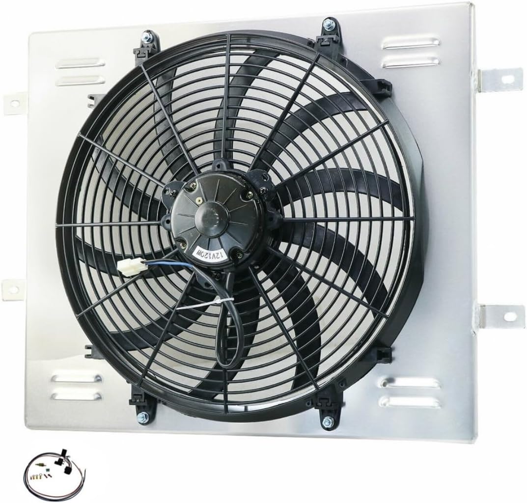 Electric Radiator Fan+Shroud Relay compatible with Jeep Wrangler YJ TJ 2.4L 2.5L 4.0L 4.2L 1987 1988 1989 1990 1991 1992 1993 1994-2006