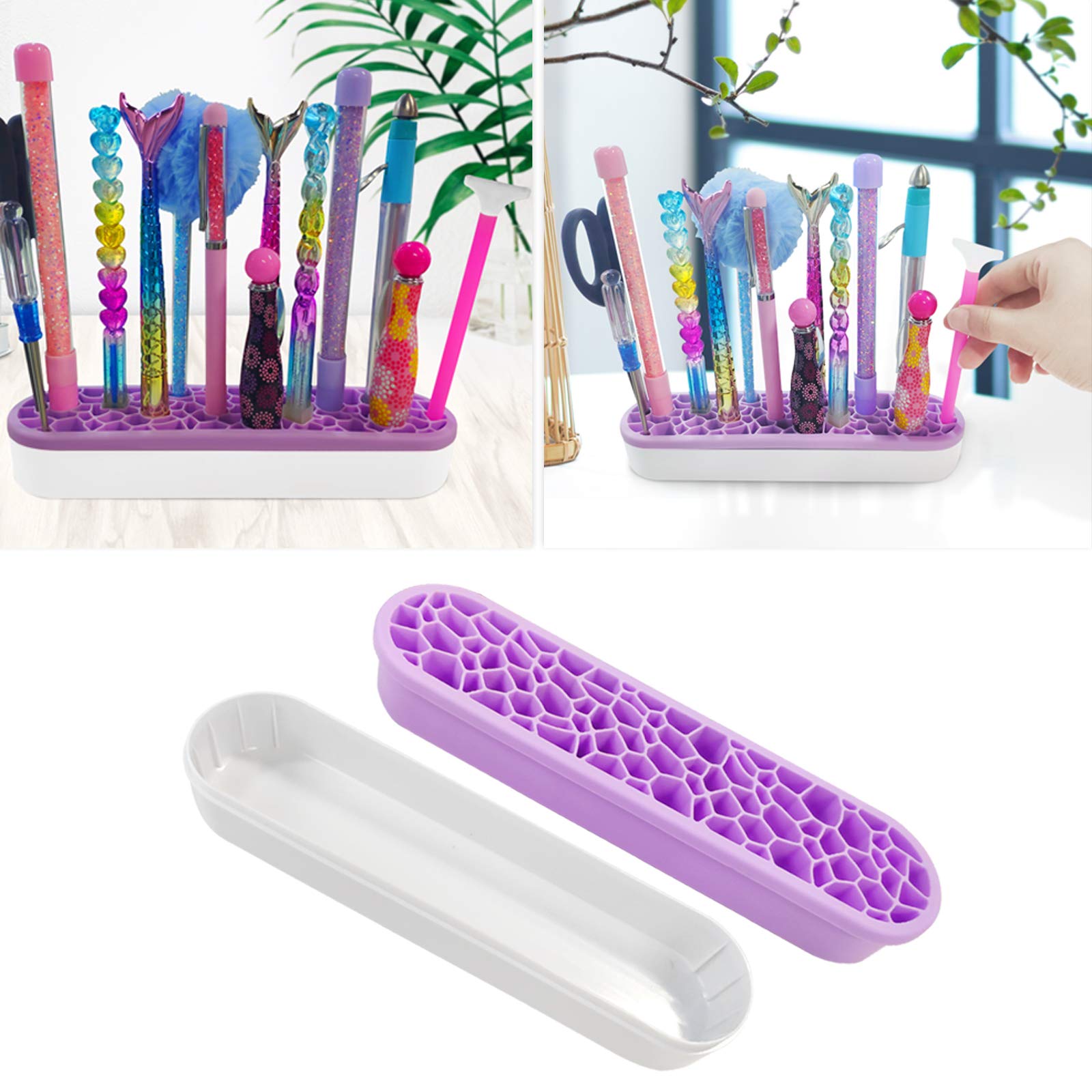 DIY Diamond Art Kit Pen Holder Desktop Decoration Organizer, Full Drill-535453