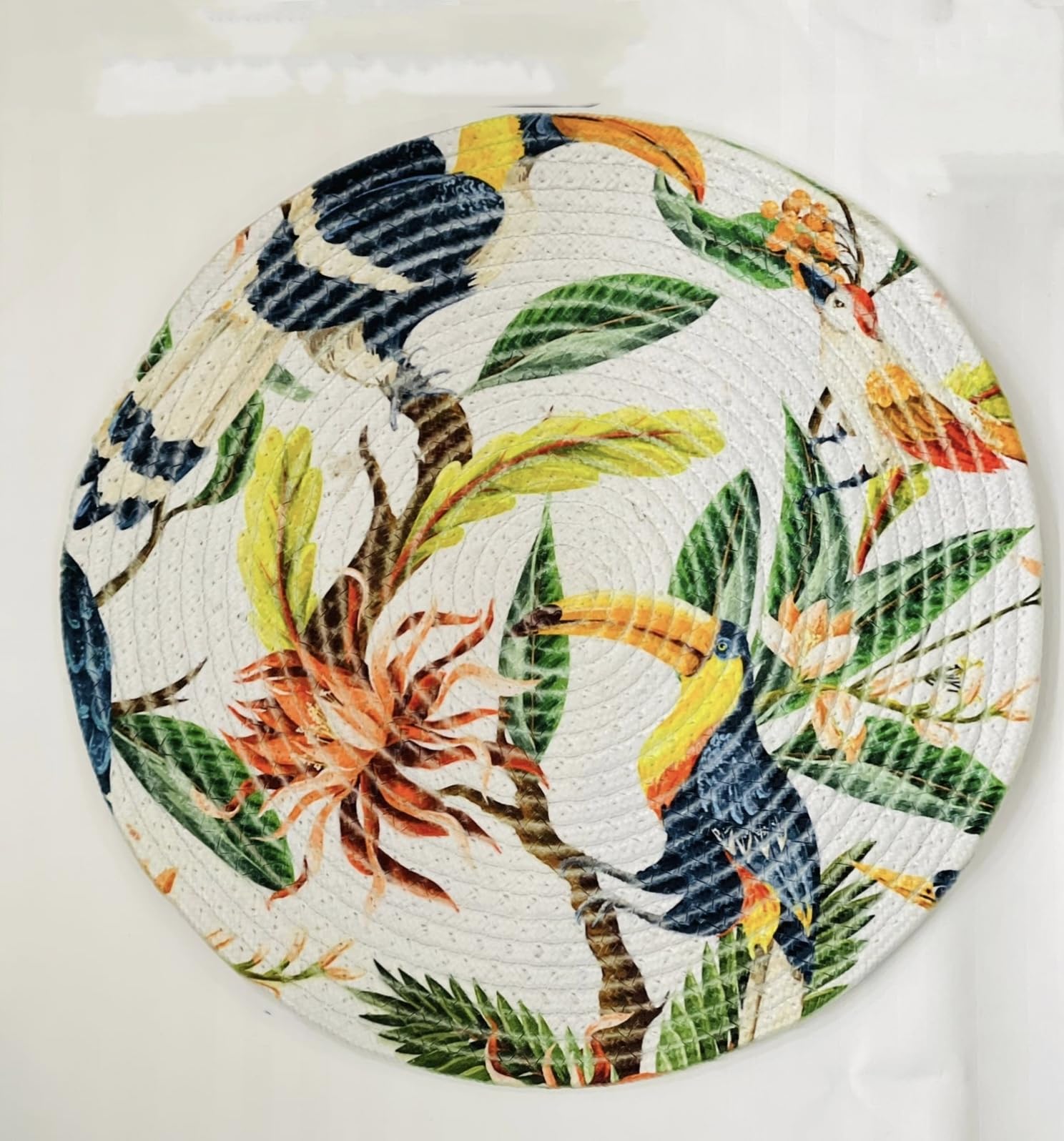 By Heart Home Decor Round Centre Table Mat and Runner | Jute Placemat Set | Dining Table Placemat Round Shape | Pack of 1 | (Patti) (B0DJ5KGBG2) Amazon Price History, Amazon Price Tracker