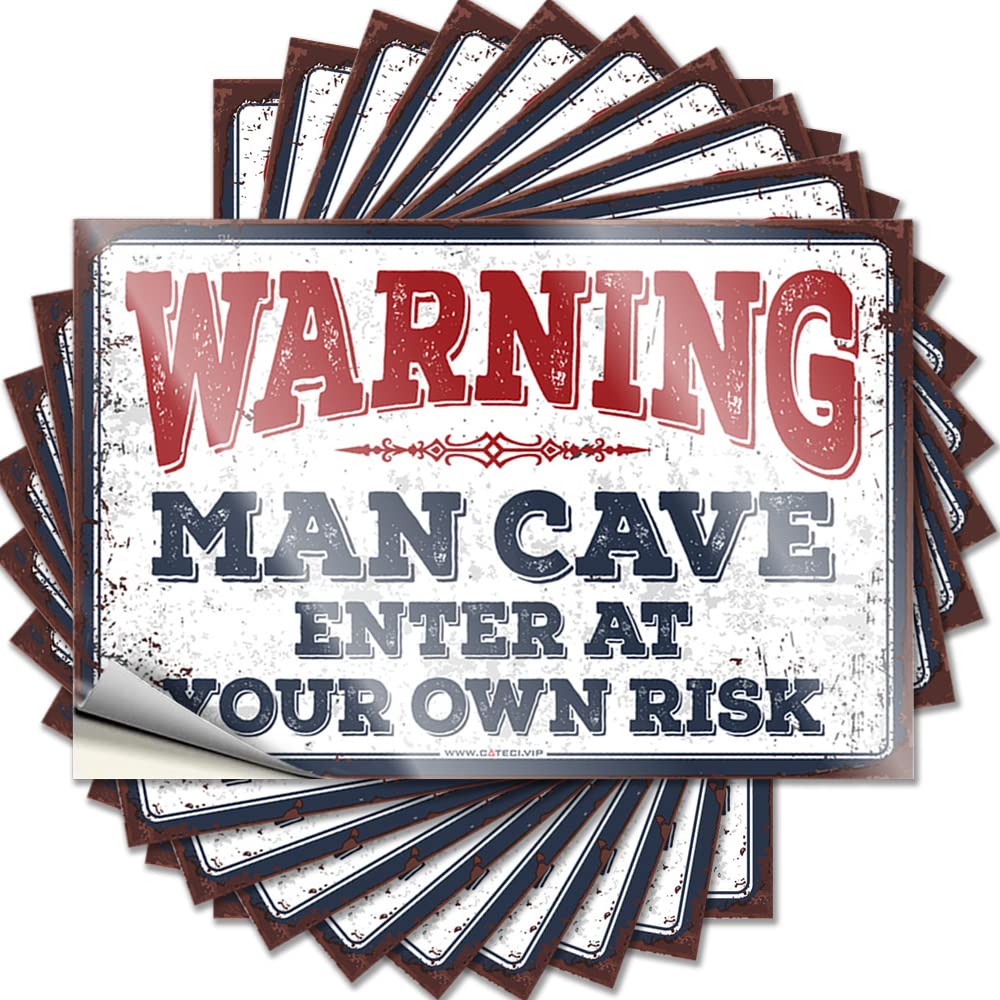 Bumper Sticker Wrning Enter At Your Own Risk Funny Sticker 10 Pcs Inappropriate Stickers Car Decals(12X18CM)