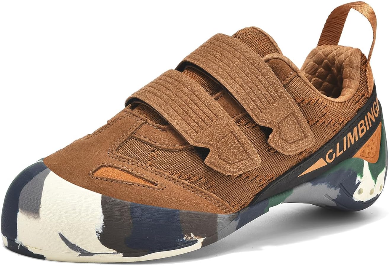 Unisex Anti-Slip Wear-Resistant Bouldering Rock Climbing Shoes - Lightweight Entry-Level Professional Training Shoes