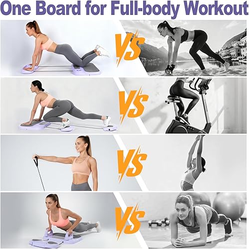 Miniatura 6 de Tabla de Pilates, Reformador de Pilates 6 en 1 para Ejercicio de Core y Cuerpo Completo, Equipo de Gimnasio Portátil para el Hogar con Pantalla