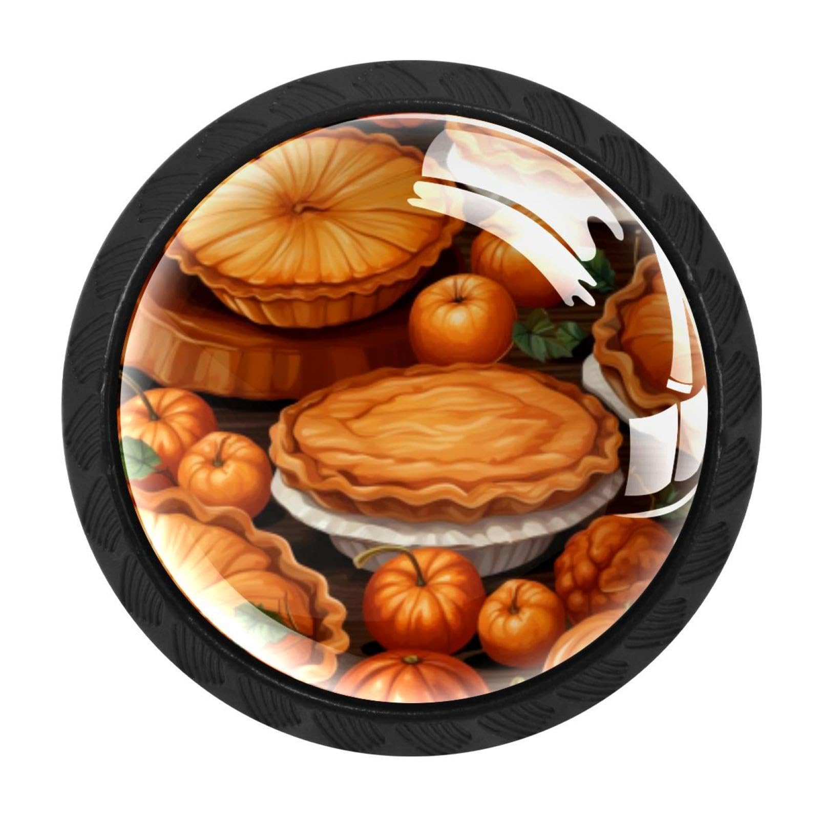 CHENZZZZ 4 Pieces Kitchen Cabinet Knobs Thanksgiving Pumpkin Drawer Knobs Dresser Knobs Drawer Pulls Door Knobs Dresser Drawer Handles Knobs for Dresser Drawers