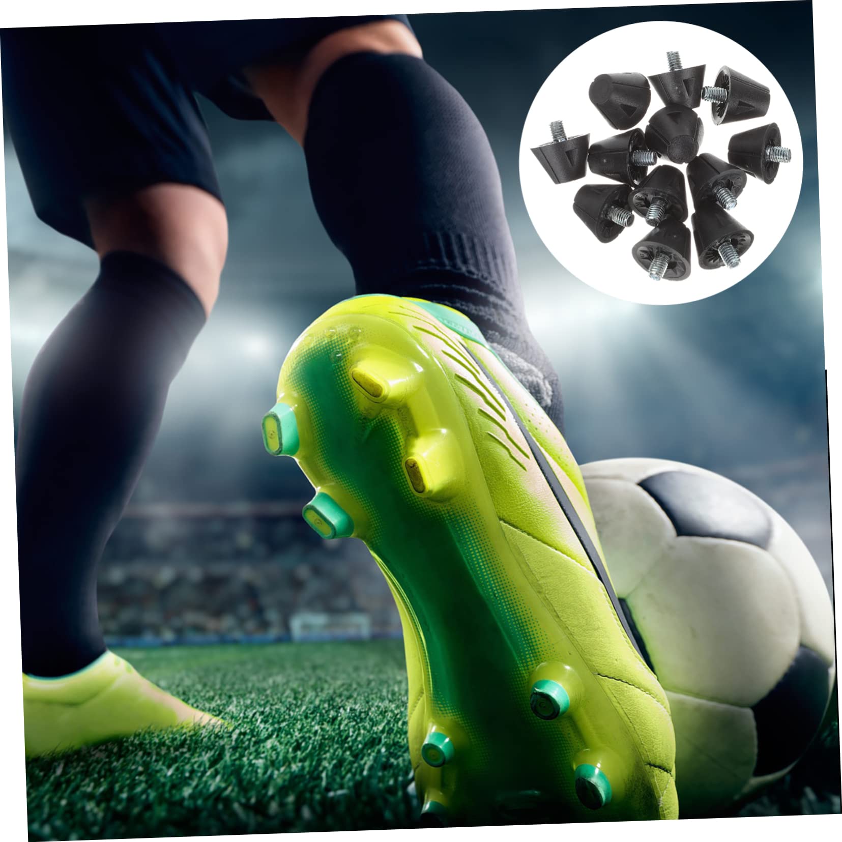 BESPORTBLE 50pezzi Tacchetti Sostituibili per Scarpe da Corsa Accessori per Scarpe Sportive Punte per Allenamento Atletica e Corsa all Aperto