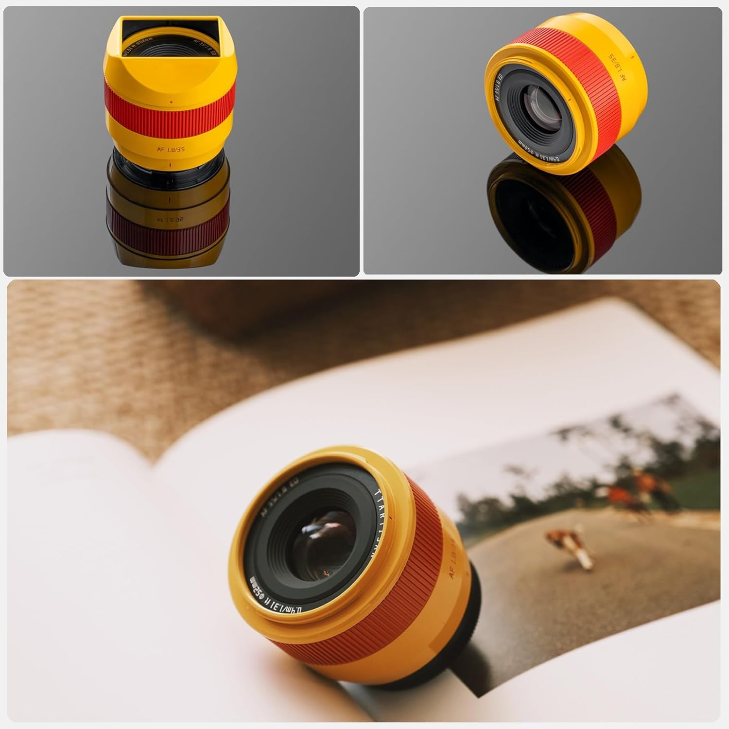 TTArtisan 35mm F1.8 II E-Mount, APS-C Auto Focus Large Aperture Lens for Sony E-Mount A6700 A6600 A6500 A6400 A6300 NEX-3 NEX-3N NEX-3R NEX-5T NEX-5R NEX-5 NEX-5N NEX-7 NEX5C ZVE-10-Orange