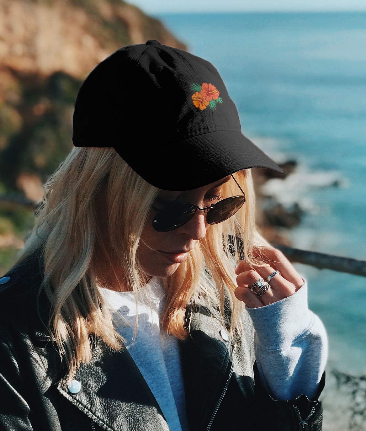 Riot Society Mens Embroidered Adjustable Dad Hat - Image 3