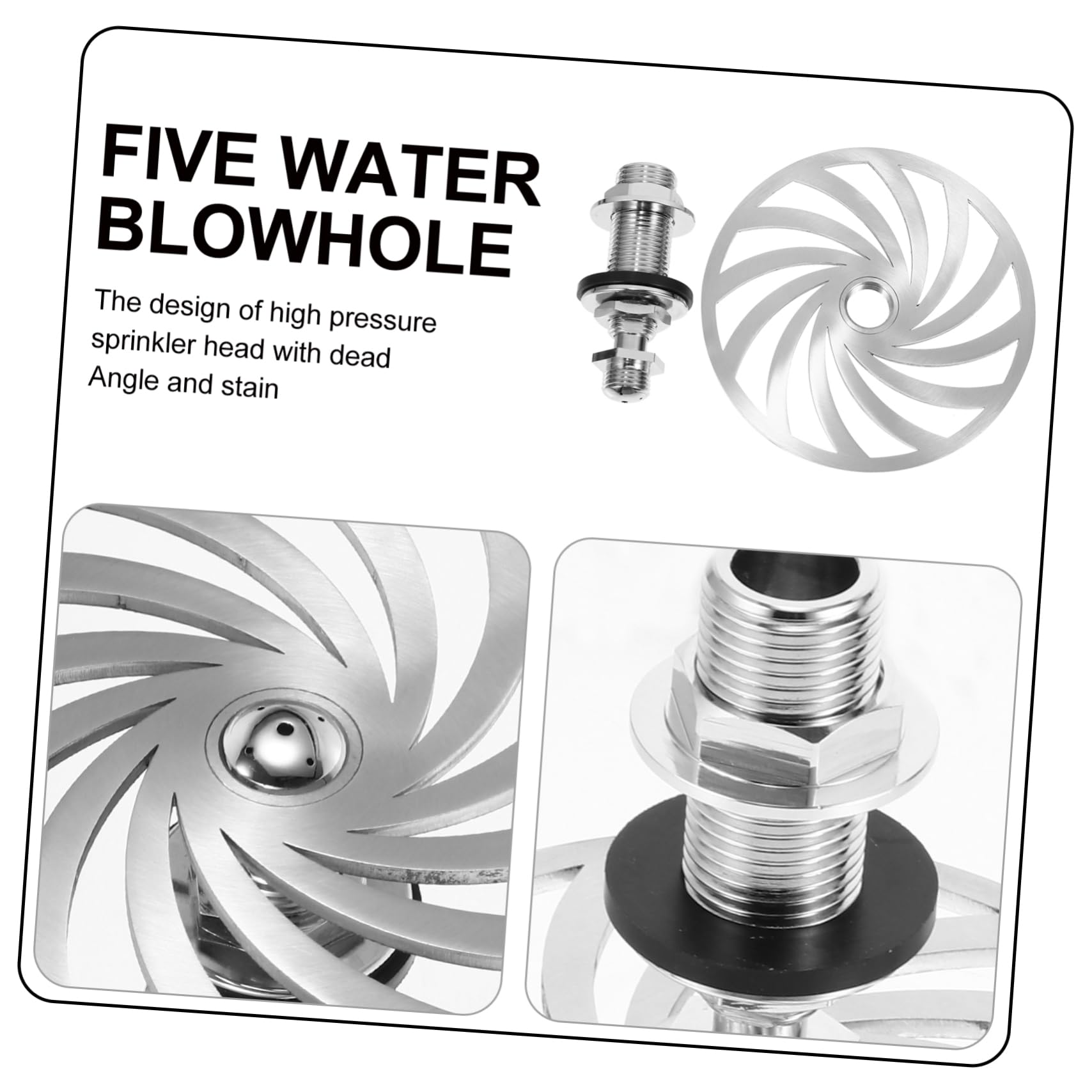 WOONEKY Enjuagadora De Vasos Inoxidable Lavavasos Automático Práctico Para Barra