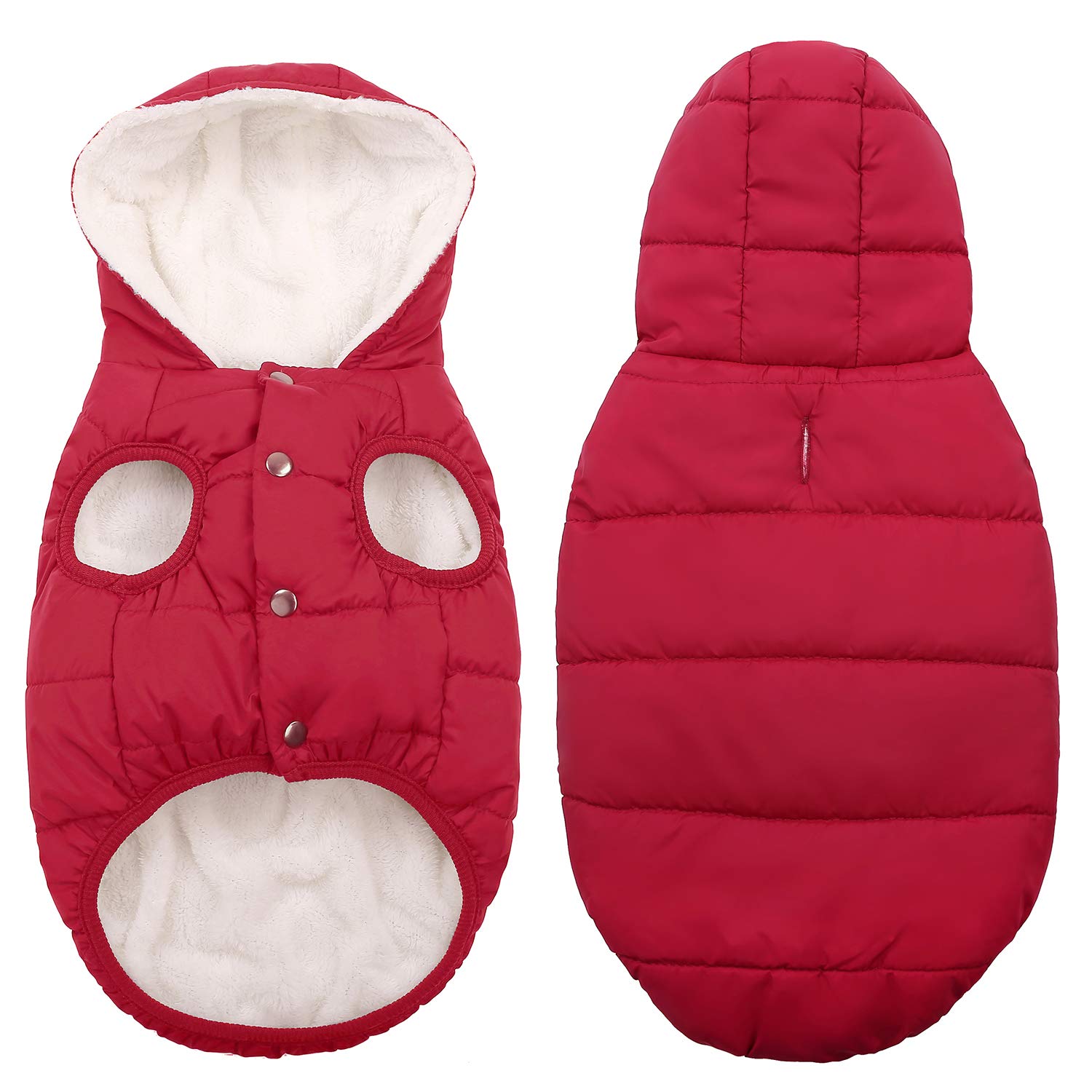 Sudadera con capucha de forro polar, abrigo impermeable resistente al viento, chaqueta cálida de invierno, chaleco de ropa para mascotas para clima frío, chaleco para perros pequeños, medianos y