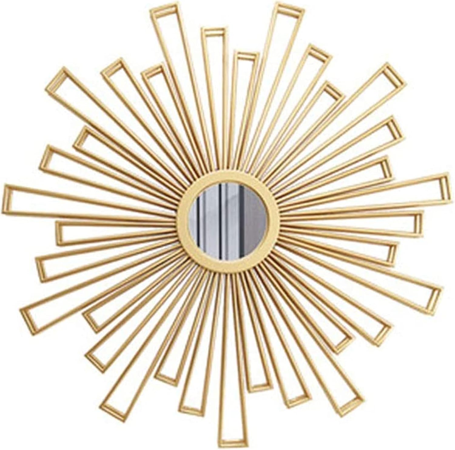 GUENZO Sonnenspiegel - Espejo decorativo de hierro forjado, espejo colgante de pared, decoración de pared, adecuado para dormitorio, baño, sala de estar, entrada (tamaño  35.4) Guatemala