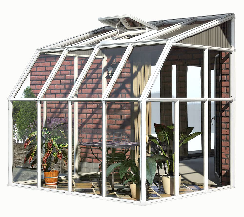 Canopia by Palram véranda Tonnelle de Jardin fermée en kit Sunroom 5.3m² . Structure en Aluminium Panneaux Polycarbonate, résistant aux intempéries