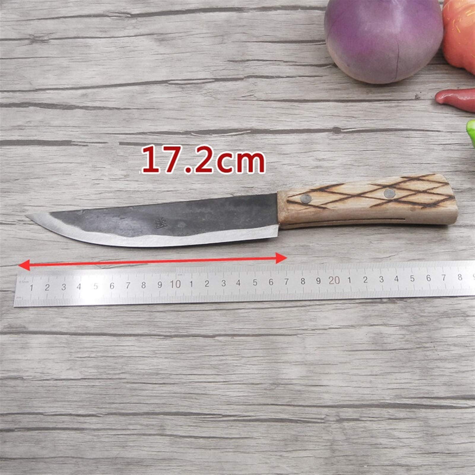 Cuchillos de deshuesamiento Acero al carbono Hecho a mano profesional Cuchillo de carnicero Casa de matadero Matar Herramienta de ganado de cerdo de cerdo Cuchillos de carne de deshuesado