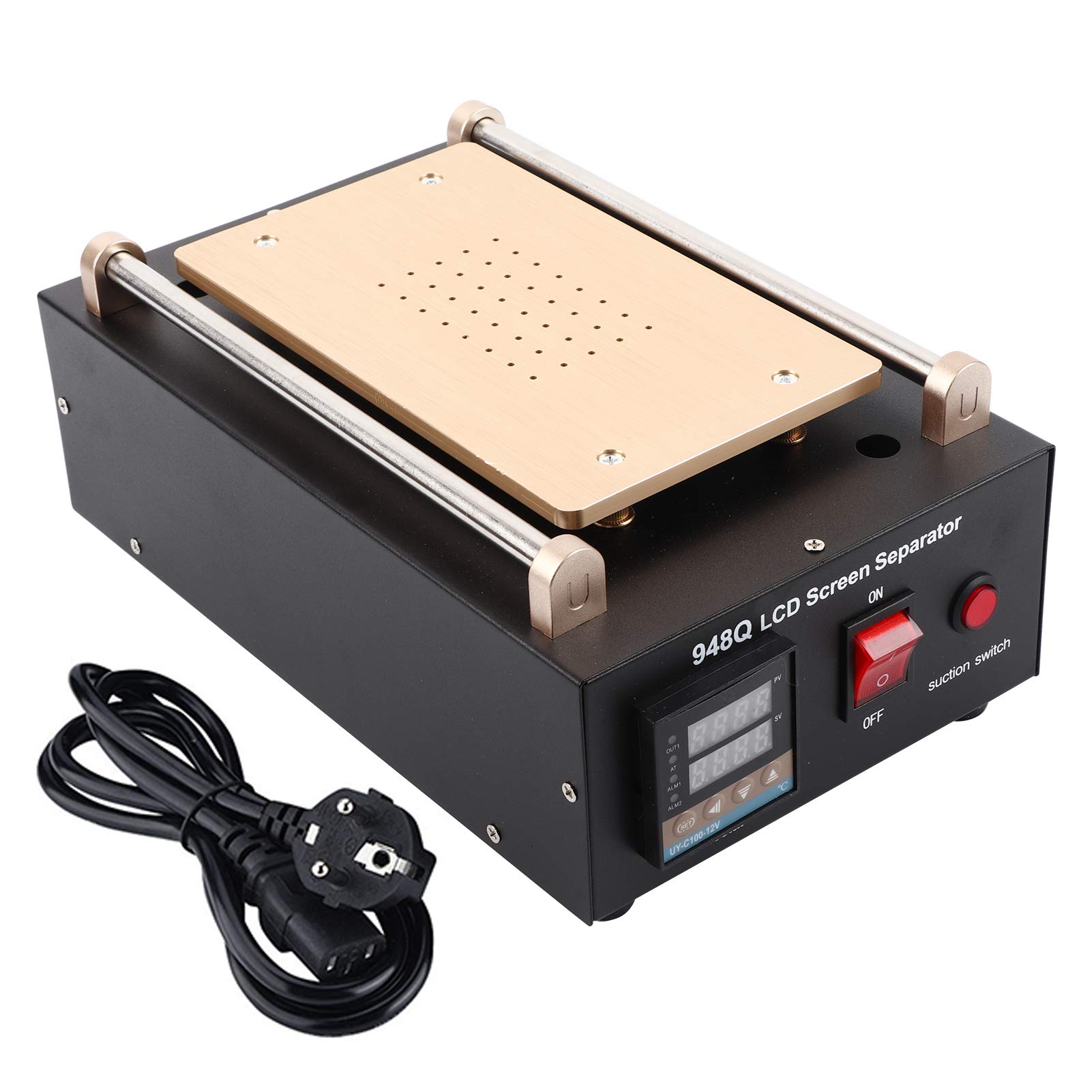Ejoyous LCD Bildschirmtrennzeichen, 2-in-1 Vakuum Separator Maschine mit Heizplatte, 260 x 160mm PCB Preheater Vorwärmen Ofen, 400W