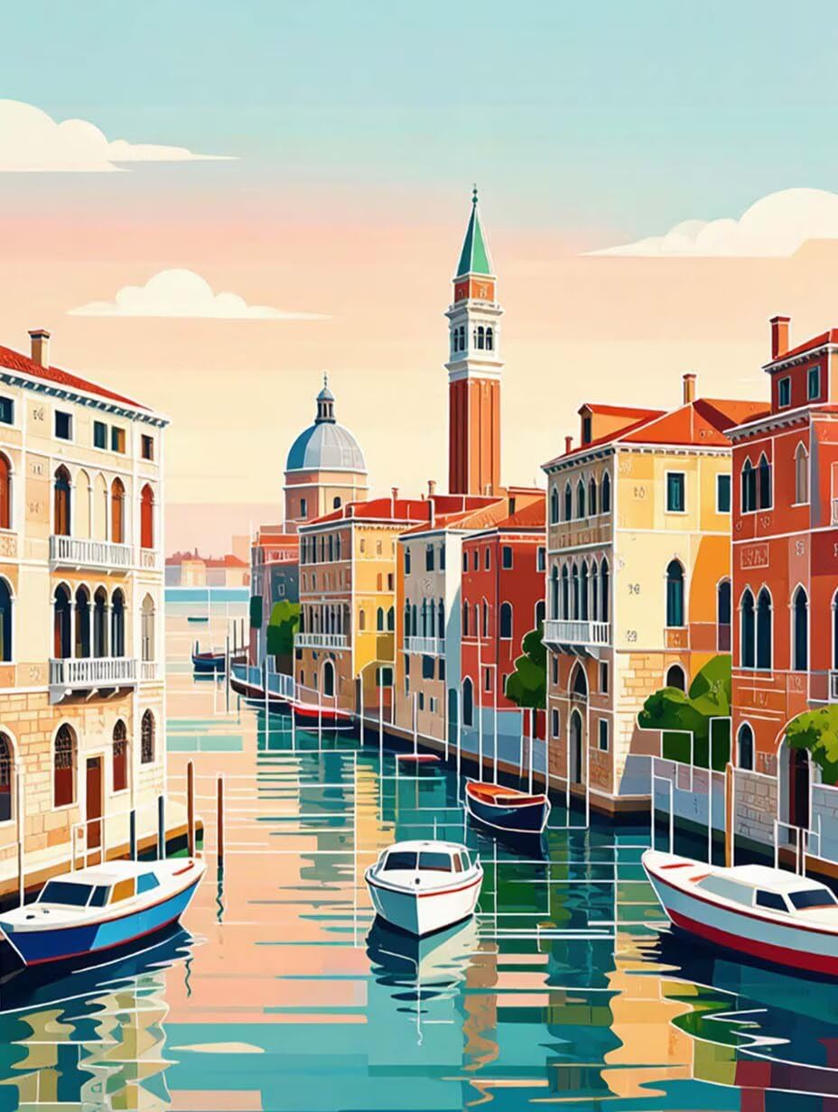 Diamond Painting Erwachsene Venedig Diamant Painting 90x120cm 6-E86JT