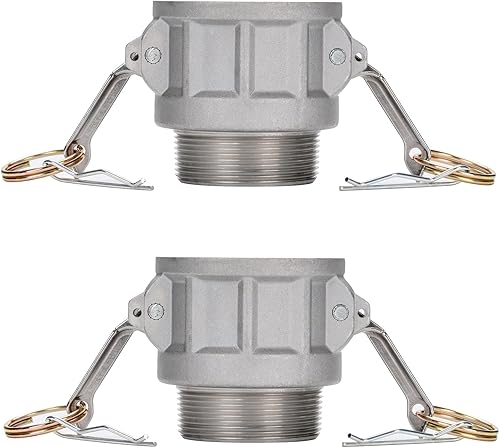 Miniatura 15 de Accesorios de bloqueo de leva global de aluminio Tipo F Cam & Groove Hose Fittings, acoplamiento Camlock de 1.5 pulgadas, enchufe de 1.5 pulgadas x