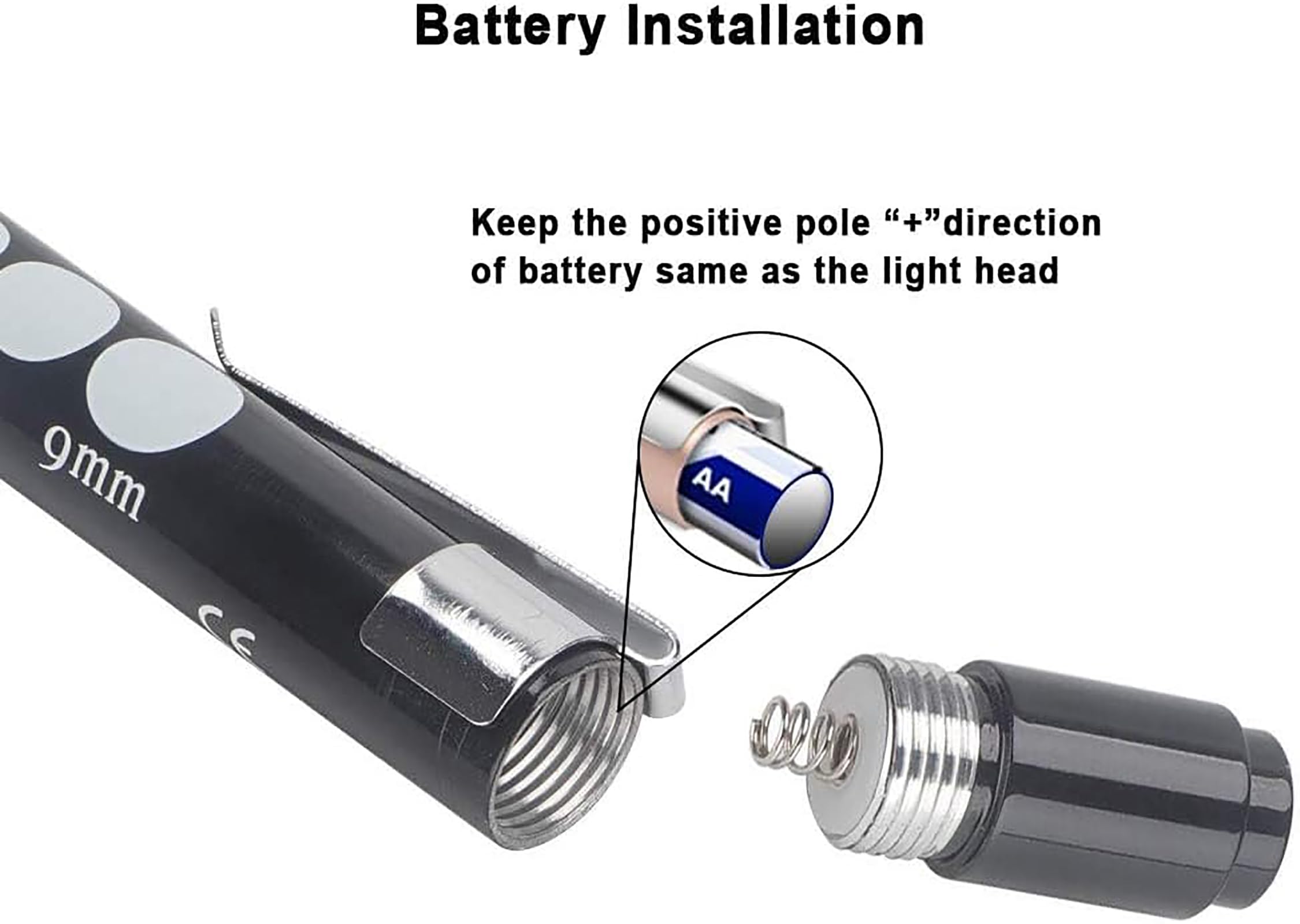 Penlight per infermieri e medici, confezione da 2 penne con indicatore della pupilla e righello, con 4 batterie AAA per studenti infermieristici essenziali