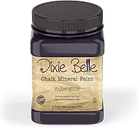 Vista 120 de Dixie Belle Paint Company - Pintura con acabado de tiza para muebles, color blanco lino (Drop Cloth), 8 fl oz, pintura mineral color blanco lino mate