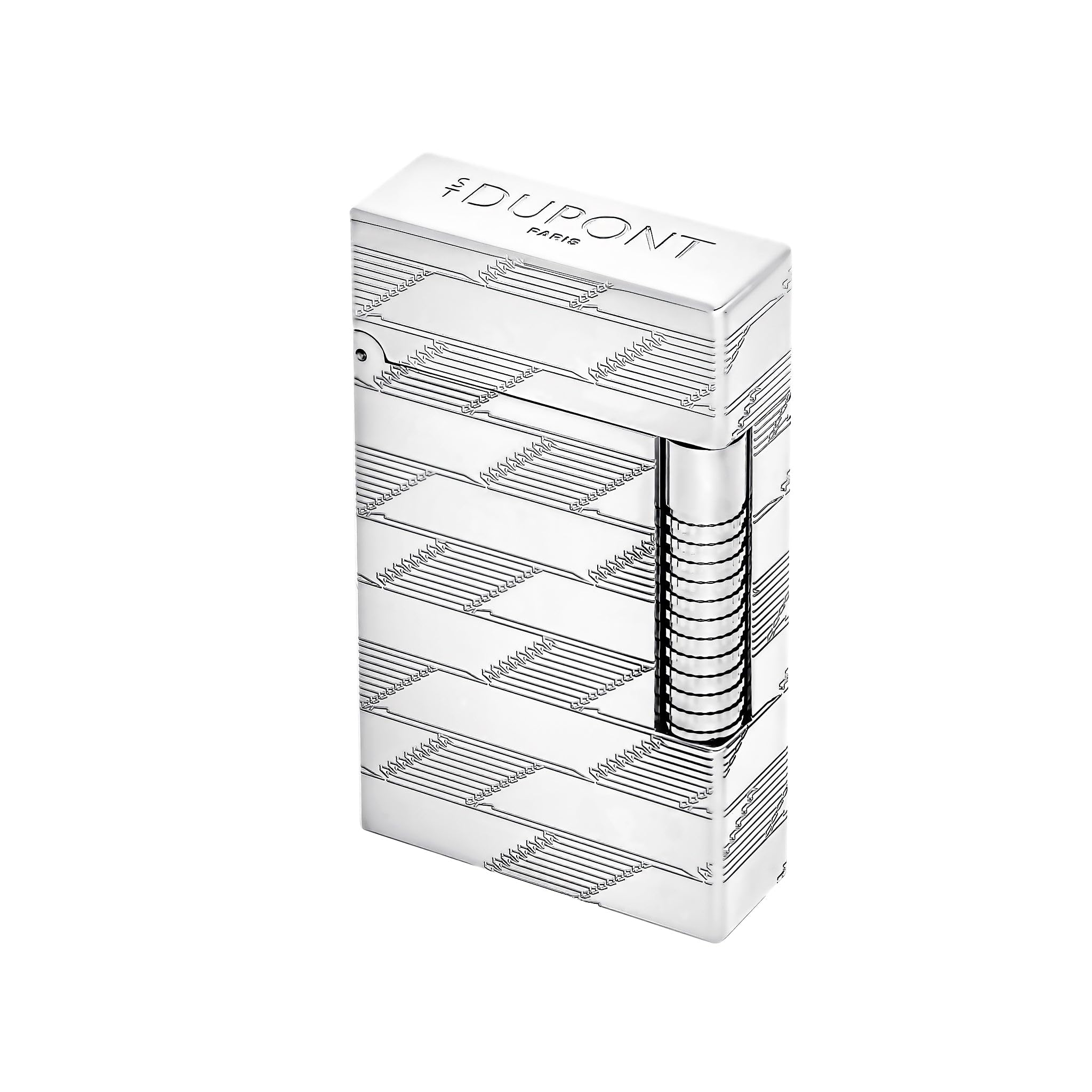 S T Dupont Le Grand Cling Lighter Monogram 1872 Palladium C23180