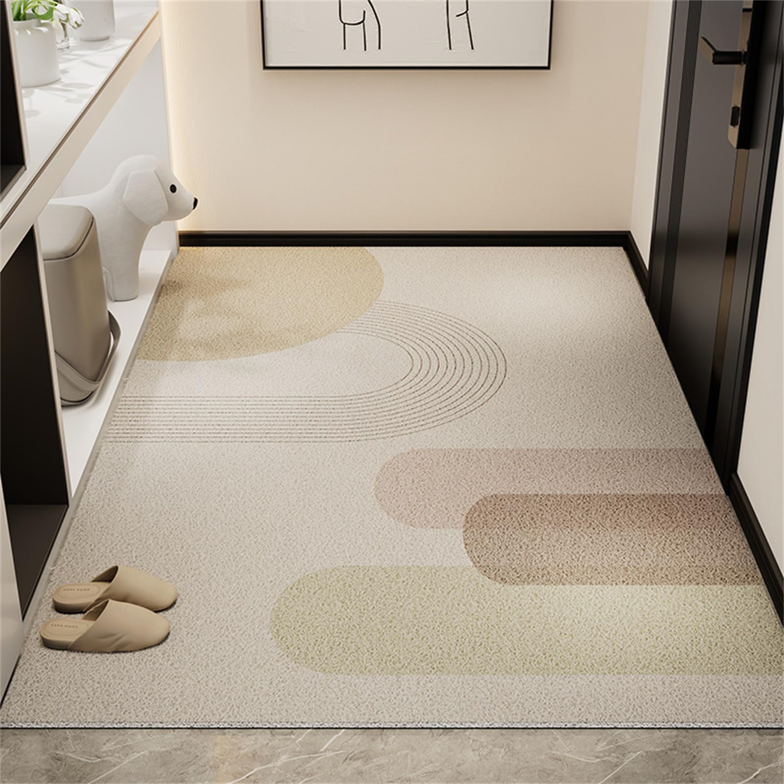Tapis intérieur en luffa PVC lavable Odot pour en finir avec les sols sales