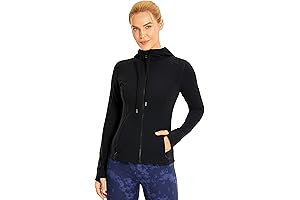 CRZ YOGA: Women's Brushed Full-Zip Nulu Hooded Jacket
