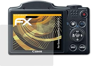 atFoliX Screen Protector compatible with Canon PowerShot SX500 IS Screen Protection Film, anti-reflective and shock-absorbing FX Protector Film (3X)