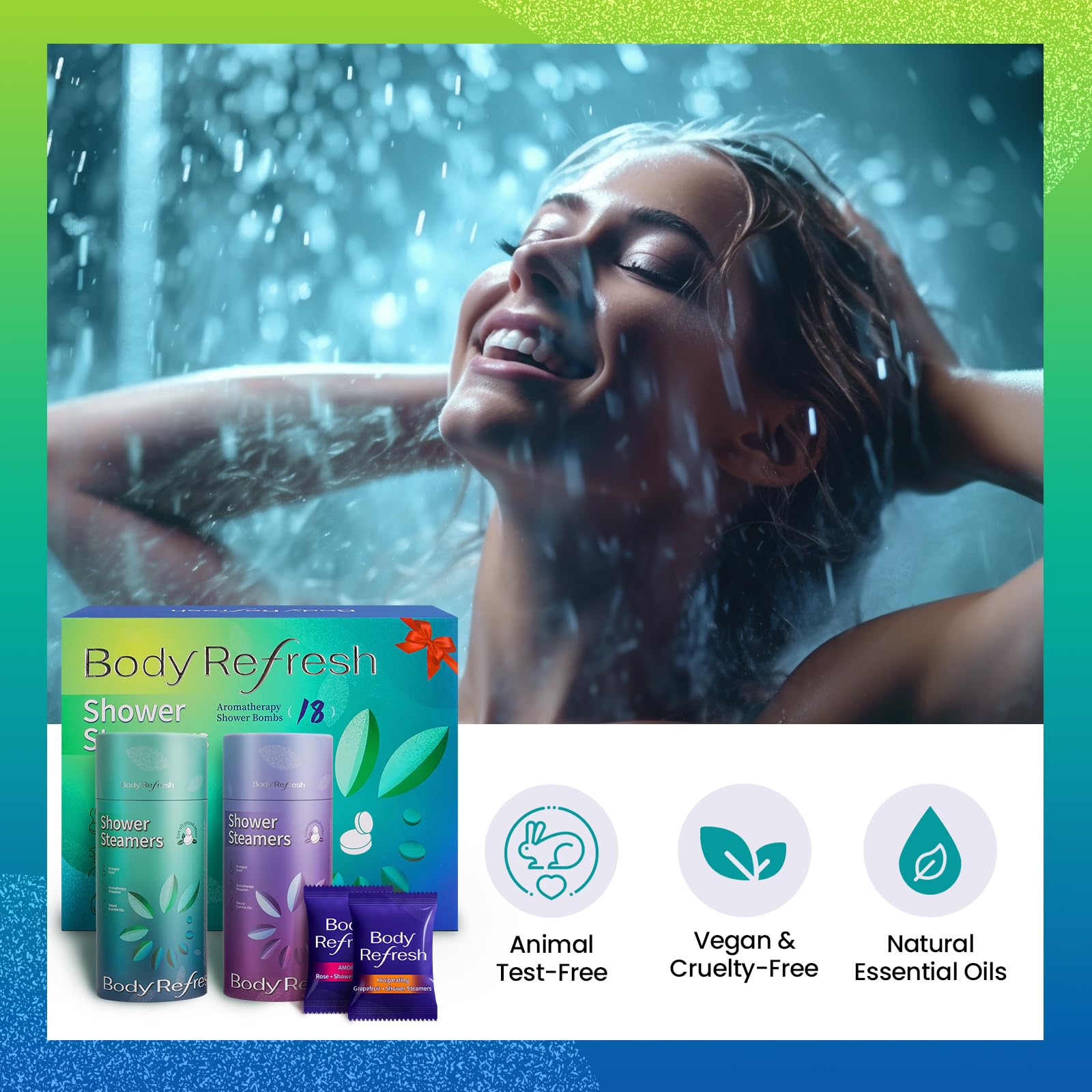 BodyRefresh Shower Steamers Bombas de ducha 18pcs Aceite Esencial Cuidado Personal Regalos de Cumpleaños para Mujeres Regalos de Navidad Regalos para Mujeres Adultas