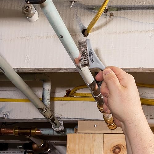 Miniatura 4 de Blackout XP Juego de cepillos de alambre/cepillo de metal, cepillo de nailon, latón y acero inoxidable para eliminación de óxido y pintura, juego de